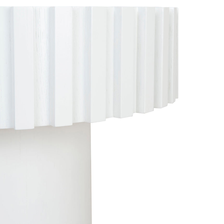 50cm Round Side Table | Full White | Myka Home - View 9