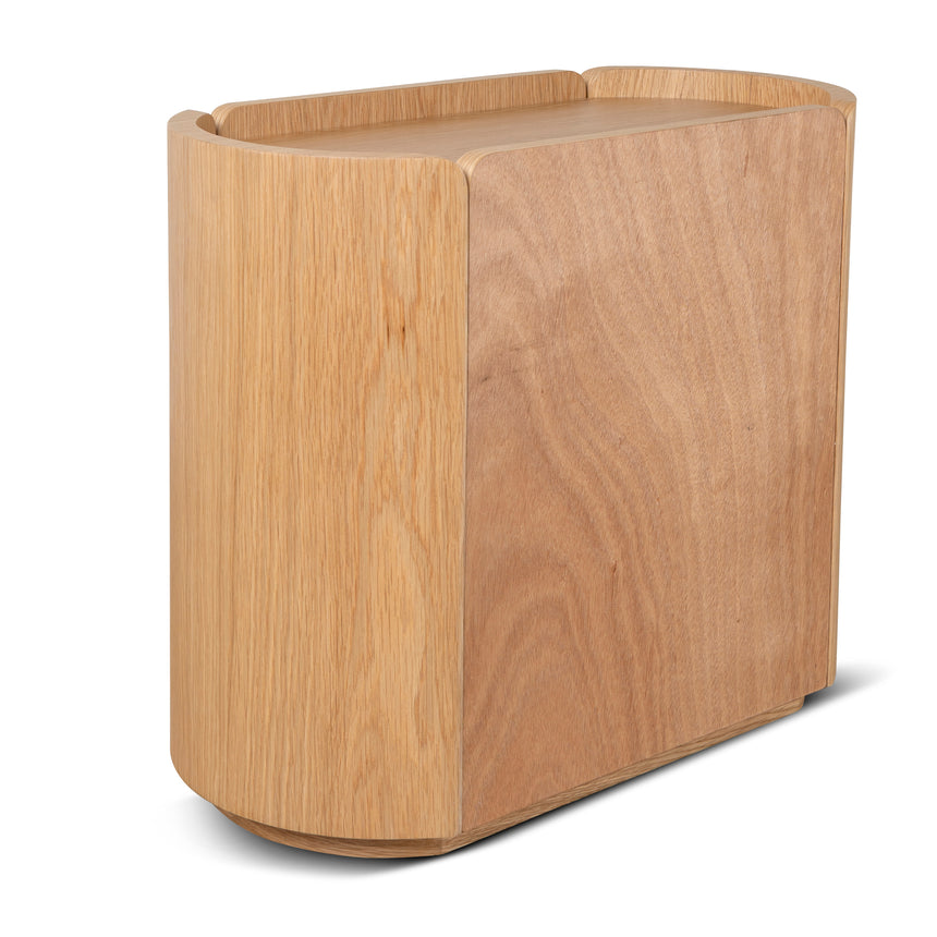 60cm Bedside Table | Natural Oak | Myka Home - View 7