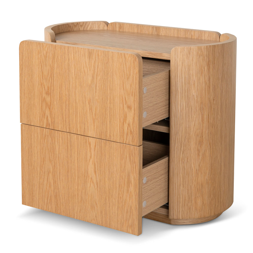 60cm Bedside Table | Natural Oak | Myka Home - View 5