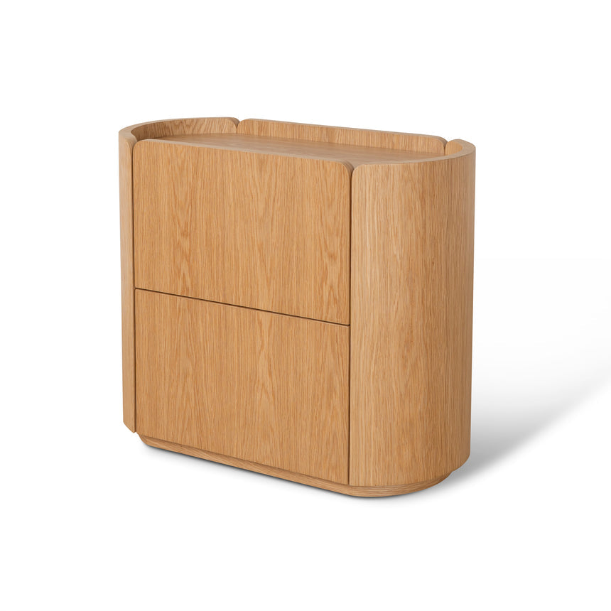 60cm Bedside Table | Natural Oak | Myka Home