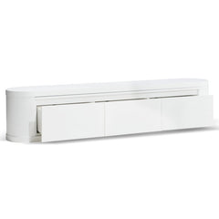 CTV10213-CN Extendable TV Entertainment Unit - Full White Oak