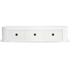 CTV10213-CN Extendable TV Entertainment Unit - Full White Oak