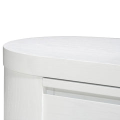 CTV10213-CN Extendable TV Entertainment Unit - Full White Oak