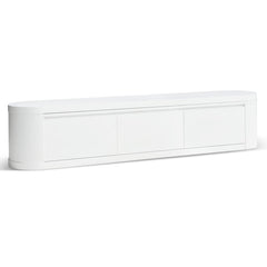 CTV10213-CN Extendable TV Entertainment Unit - Full White Oak