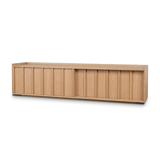 2m Wooden TV Entertainment Unit | Natural | Myka Home