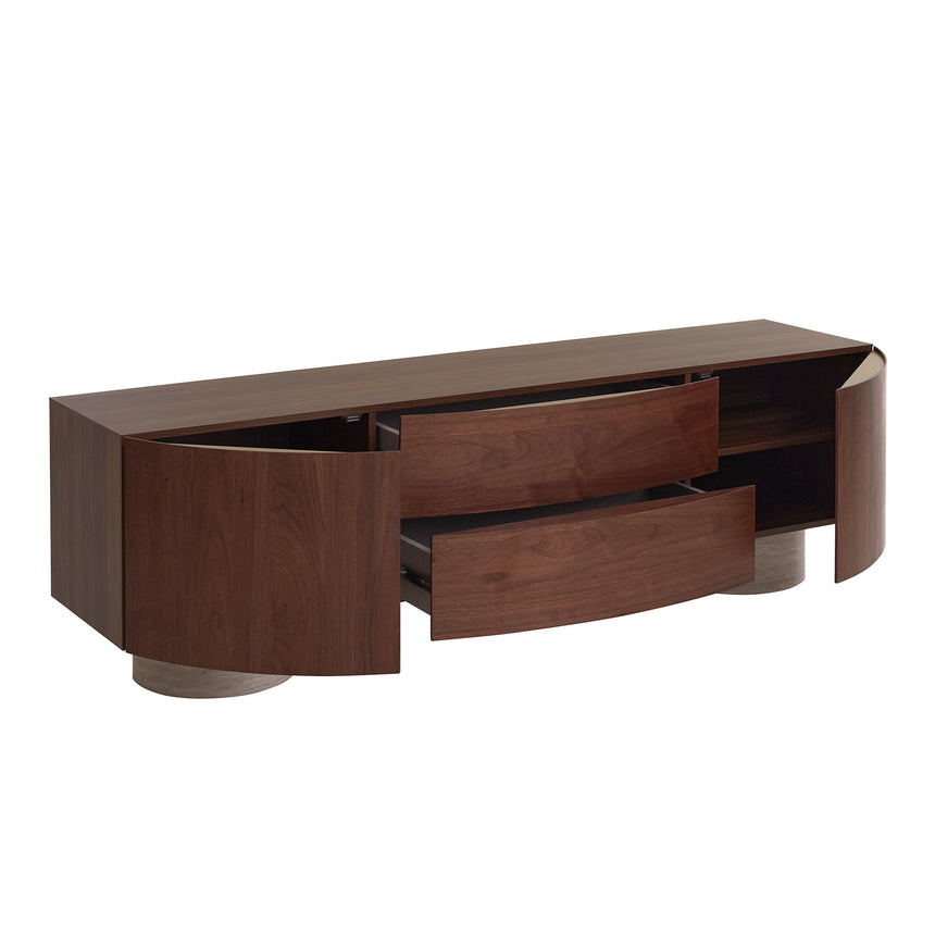 TV Entertainment Unit | Walnut | Myka Home - View 5