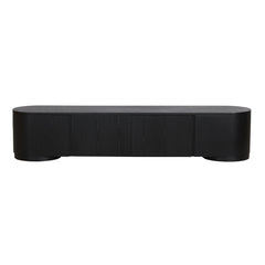 2.2m TV Entertainment Unit | Full Black | Myka Home