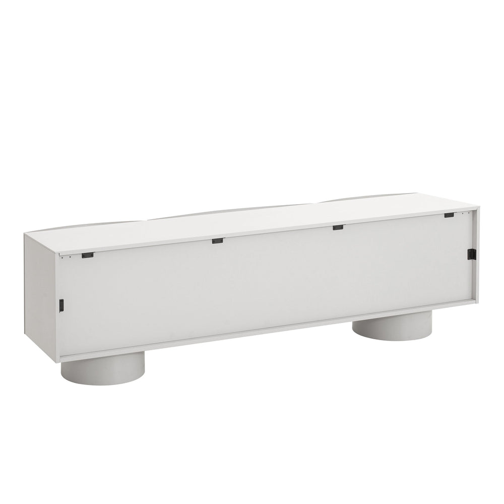 180cm TV Entertainment Unit | Warm Grey | Myka Home - View 4