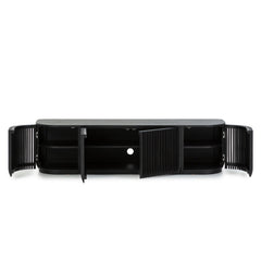 1.75m TV Entertainment Unit | Black Stain | Myka Home