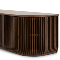 2.15m TV Entertainment Unit | Walnut Stain | Myka Home