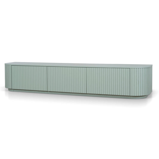 240cm Entertainment TV Unit | Sage Green | Myka Home