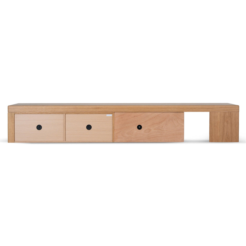 Extendable TV Entertainment Unit | Natural Oak | Myka Home - View 4