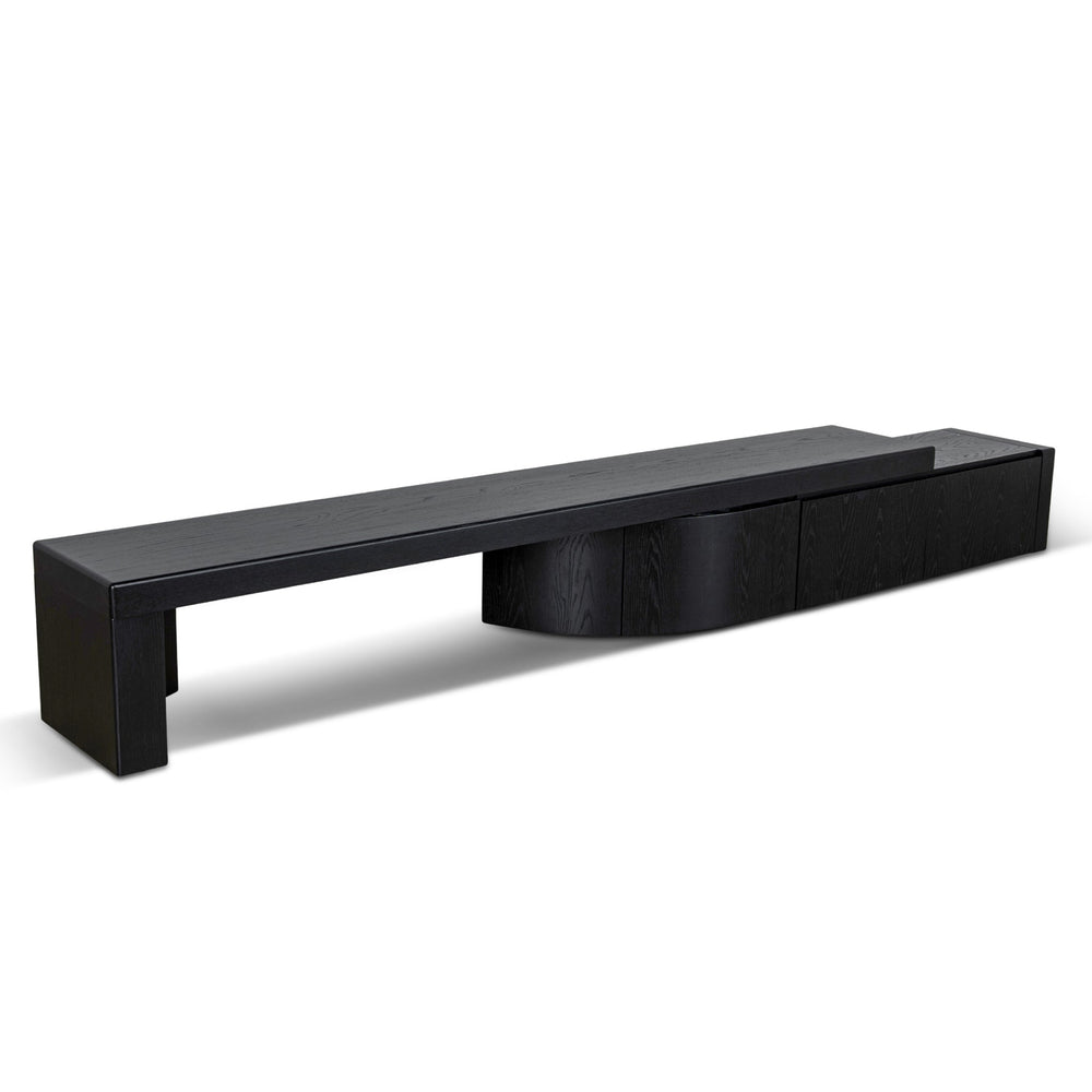 Extendable TV Entertainment Unit | Black Oak | Myka Home - View 3