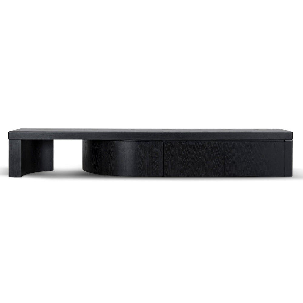 Extendable TV Entertainment Unit | Black Oak | Myka Home - View 2