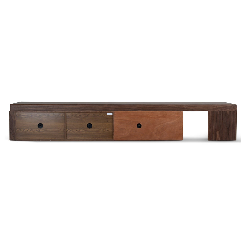 Extendable TV Entertainment Unit | Walnut | Myka Home - View 4
