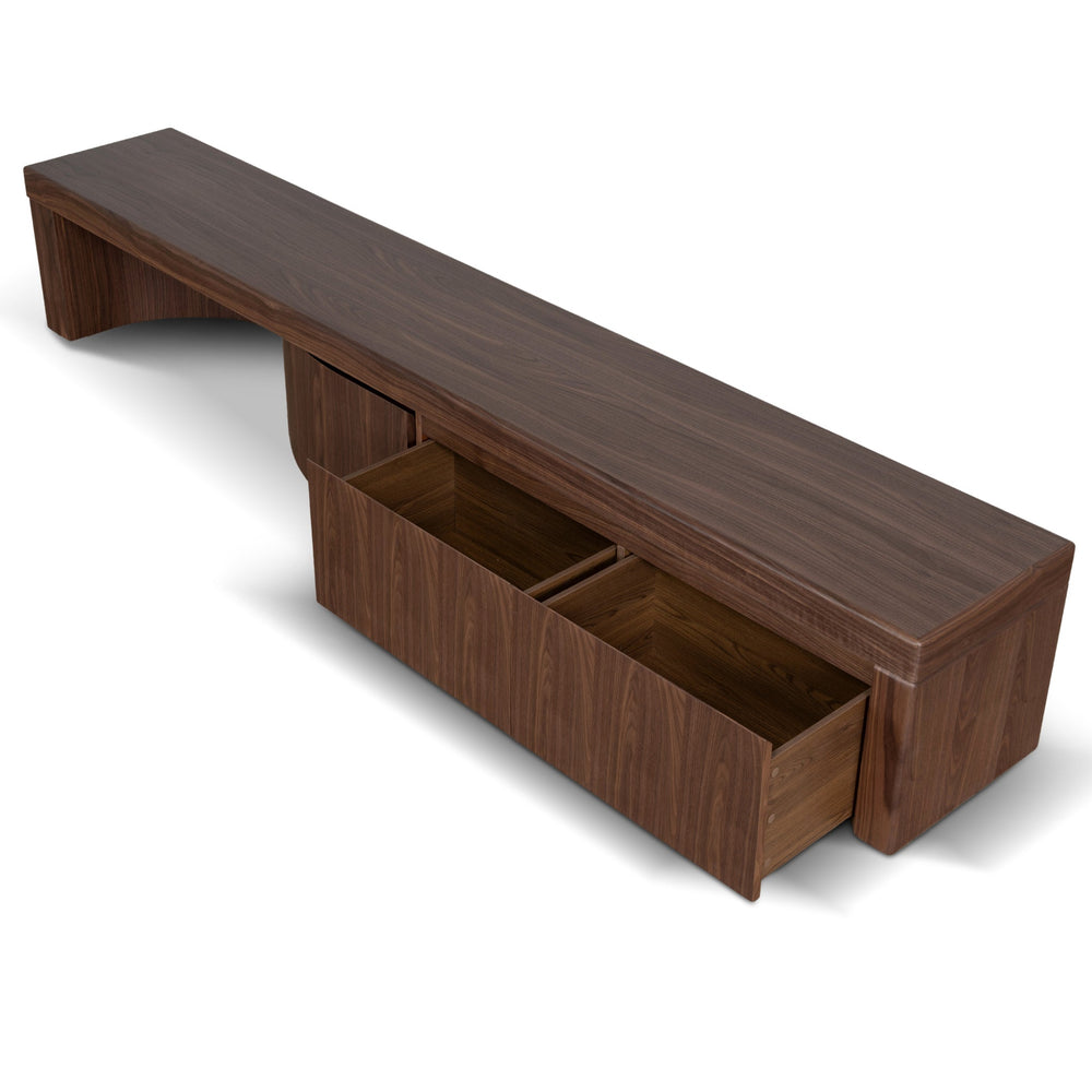 Extendable TV Entertainment Unit | Walnut | Myka Home - View 5