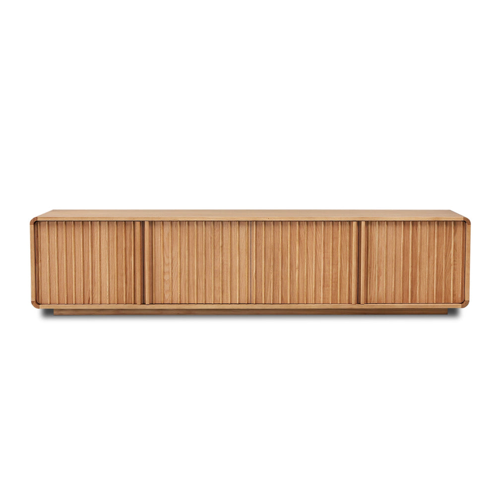 2.2m TV Entertainment Unit | Natural | Myka Home - View 2