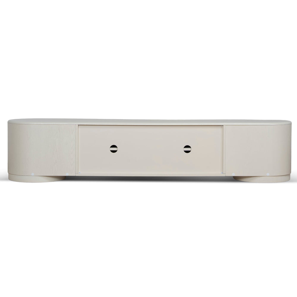 2.2m TV Entertainment Unit | Ivory Oat | Myka Home - View 5
