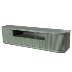 2M Veneer Top Entertainment TV Unit | Sage Green | Myka Home