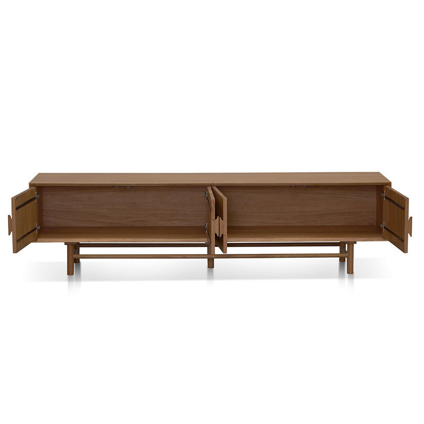 2.1m Entertainment TV Unit | Natural | Myka Home - View 3