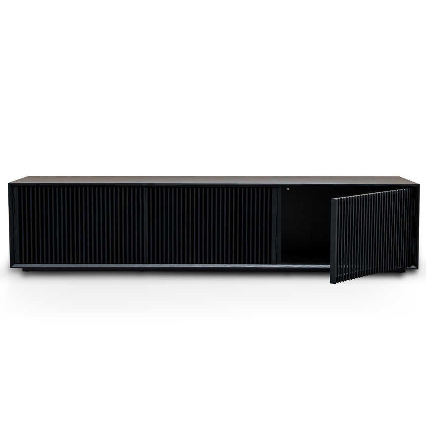 2m Entertainment TV Unit | Black Veneer | Myka Home - View 3
