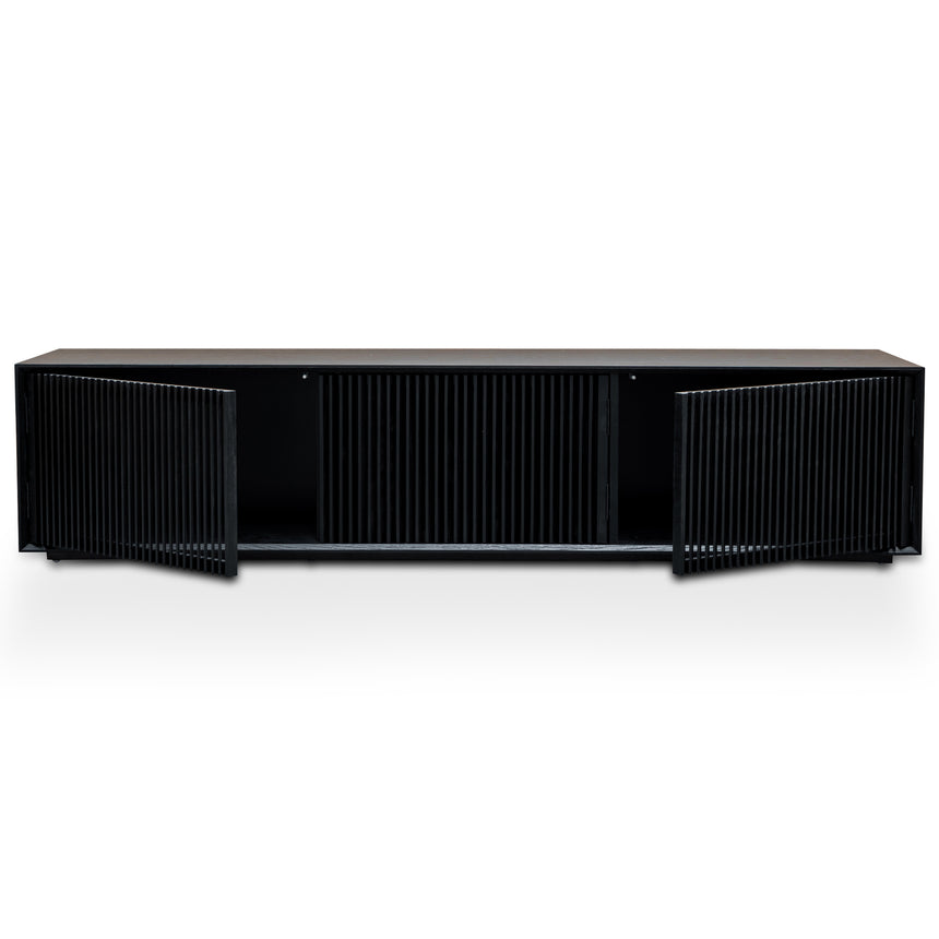 2m Entertainment TV Unit | Black Veneer | Myka Home - View 4