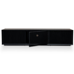 2m Entertainment TV Unit | Black Veneer | Myka Home