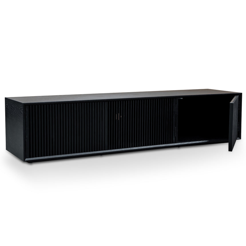 2m Entertainment TV Unit | Black Veneer | Myka Home - View 7