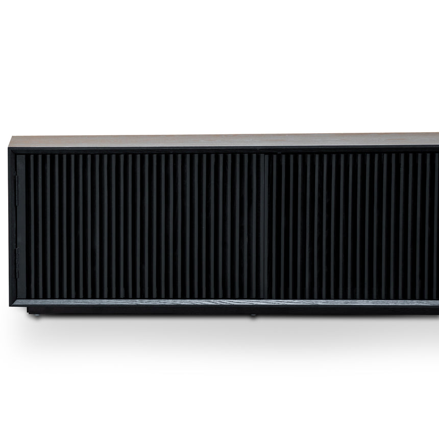 2m Entertainment TV Unit | Black Veneer | Myka Home - View 8