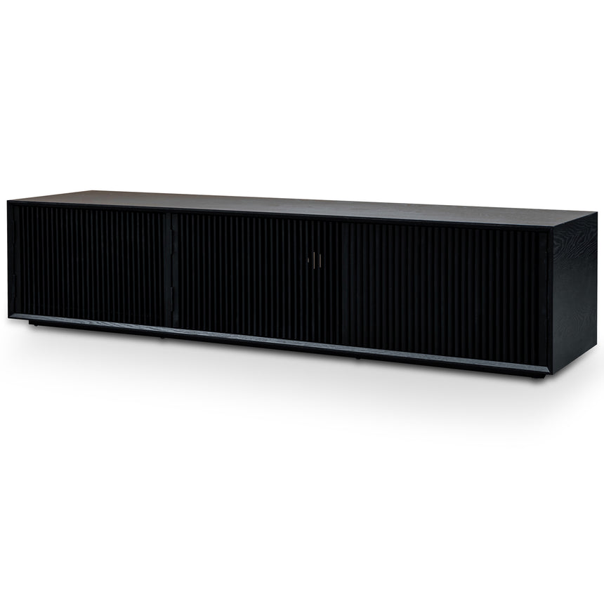 2m Entertainment TV Unit | Black Veneer | Myka Home