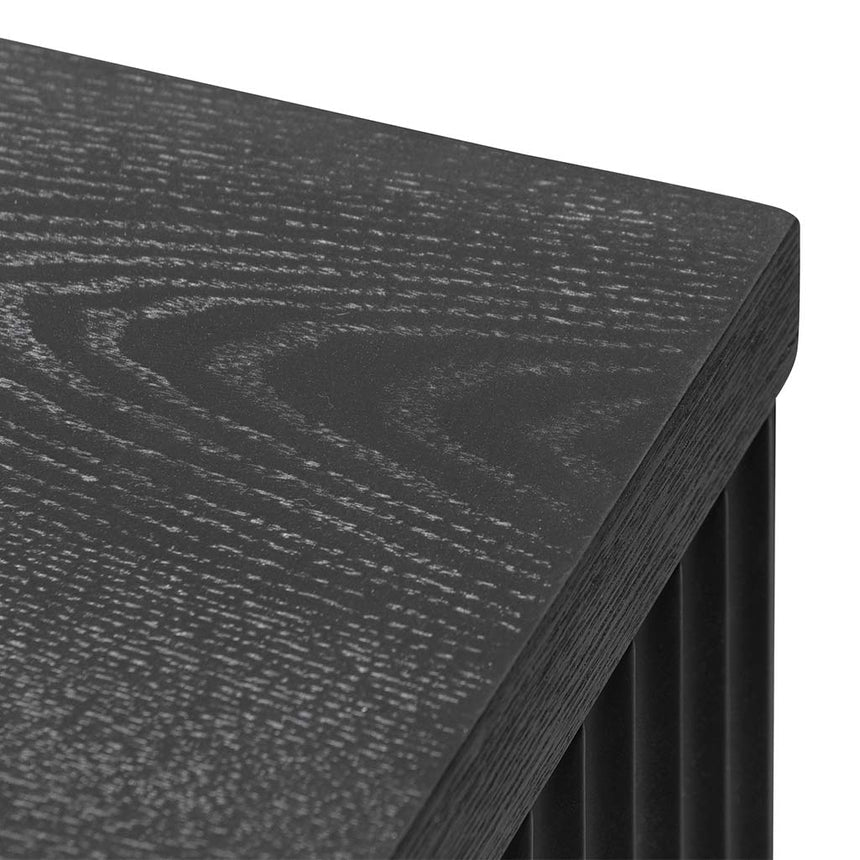 2m Veneer Top Entertainment TV Unit | Full Black | Myka Home - View 11