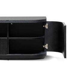 CTV6980-DW 2m Veneer Top Entertainment TV Unit - Full Black