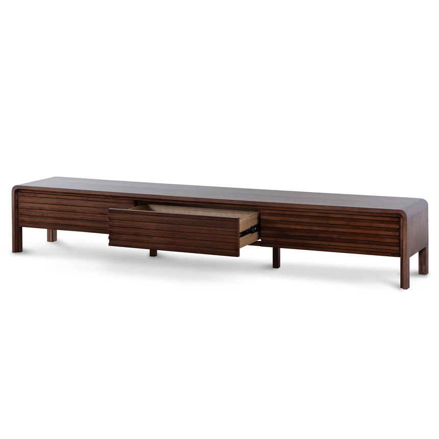 2.2m TV Entertainment Unit | Walnut | Myka Home - View 4