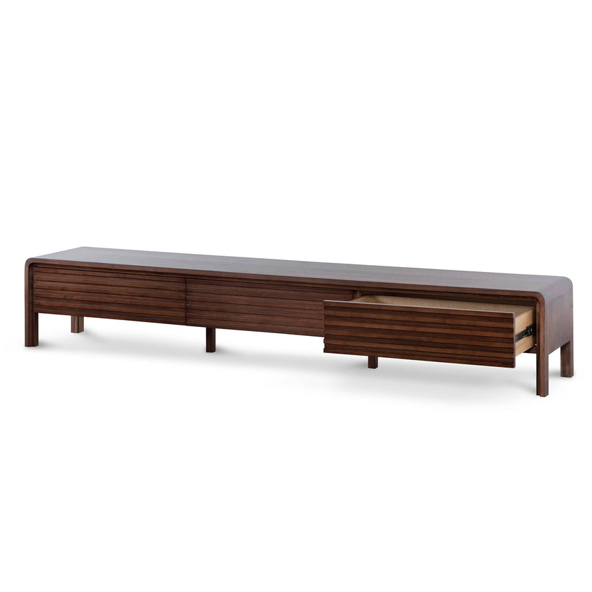 2.2m TV Entertainment Unit | Walnut | Myka Home - View 5