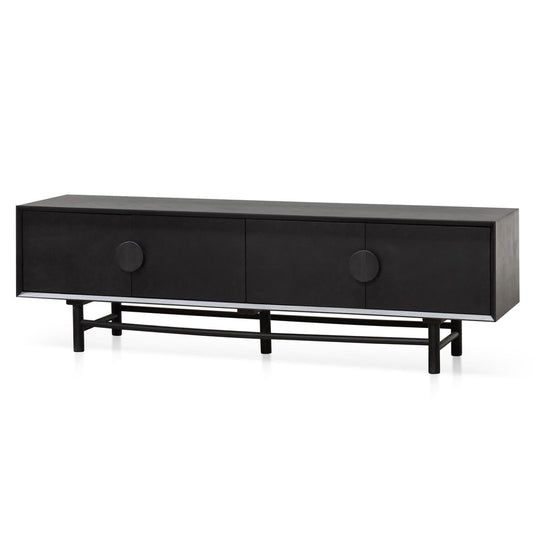 Ex - Display CTV6619-OW 1.8m Wooden TV Entertainment Unit - Black