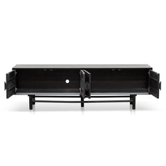 Ex - Display CTV6619-OW 1.8m Wooden TV Entertainment Unit - Black