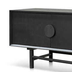 Ex - Display CTV6619-OW 1.8m Wooden TV Entertainment Unit - Black