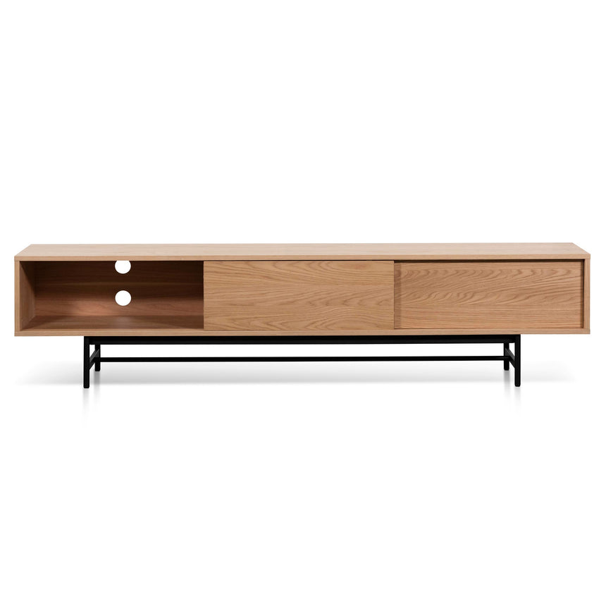 2.1m Wooden aEntertainment TV Unit | Natural | Myka Home - View 3