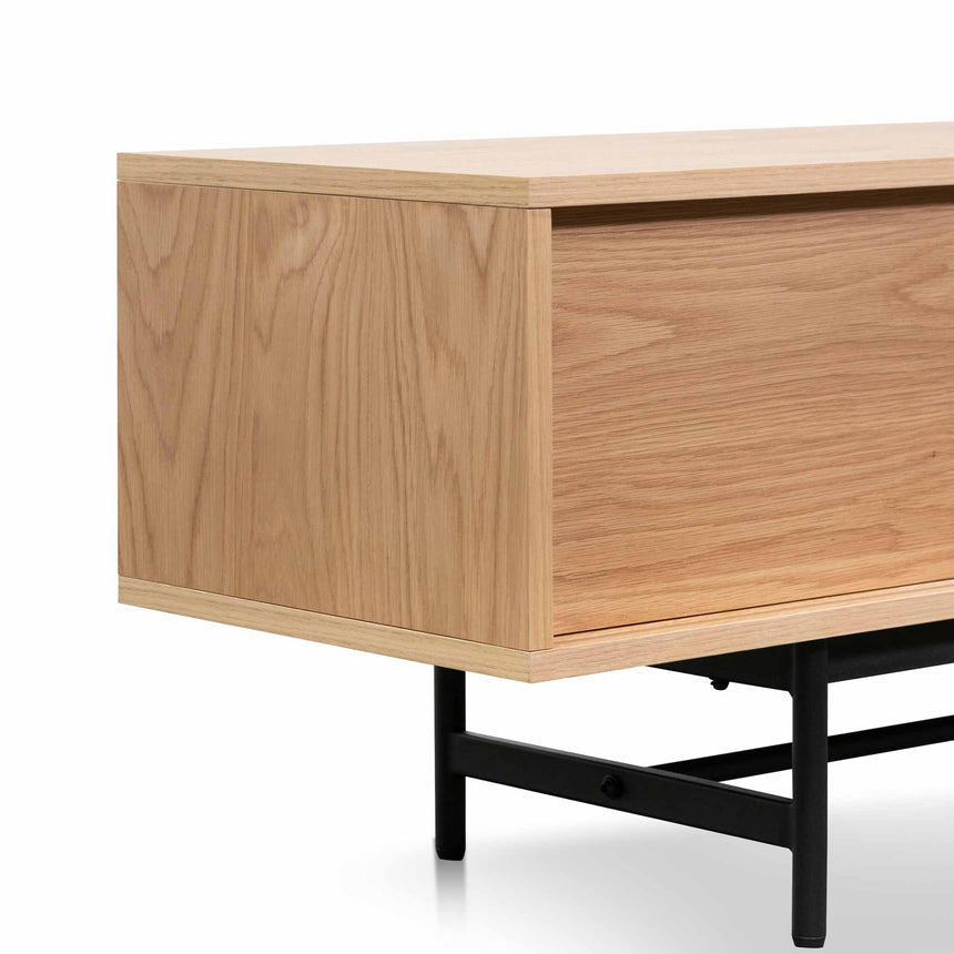 2.1m Wooden aEntertainment TV Unit | Natural | Myka Home - View 9