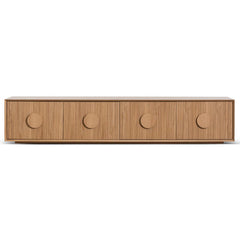 CTV6695-CN 2.3m Wooden Entertainment TV Unit - Natural