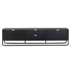 CTV6710-CN 2m Wooden TV Entertainment Unit - Black