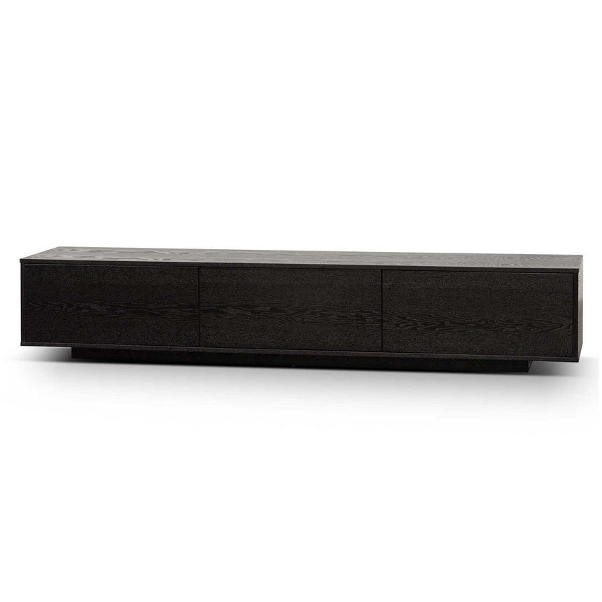 2.3m Wooden Entertainment Unit | Full Black | Myka Home