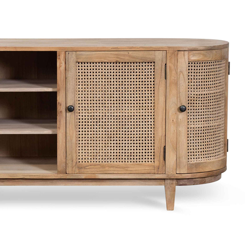 2.1m Sideboard Unit - Natural with Rattan Doors - View 7