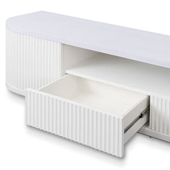 CTV8207-DW 2m Veneer Top Entertainment TV Unit - Two Tone White