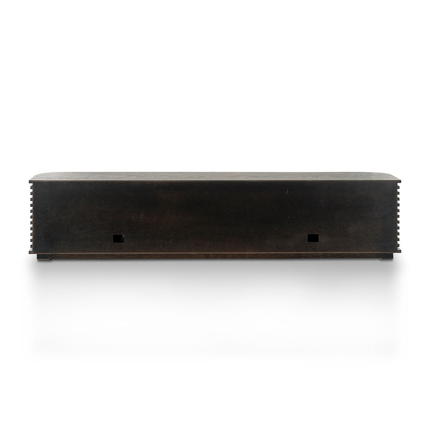 2.3m TV Entertainment Unit | Textured Espresso Black | Myka Home - View 9