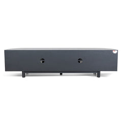 CTV8290-NI 2.2m Rattan Doors TV Entertainment unit - Full Black