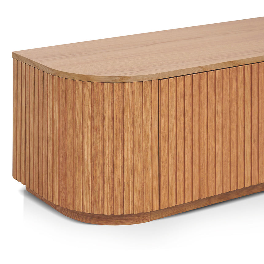 2.4m TV Entertainment Unit | Natural Oak | Myka Home - View 3
