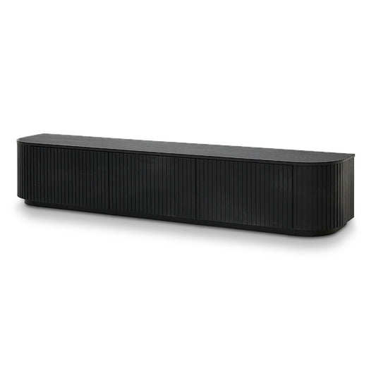 240cm TV Unit | Full Black Oak | Myka Home