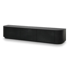 240cm TV Unit | Full Black Oak | Myka Home