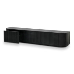 240cm TV Unit | Full Black Oak | Myka Home